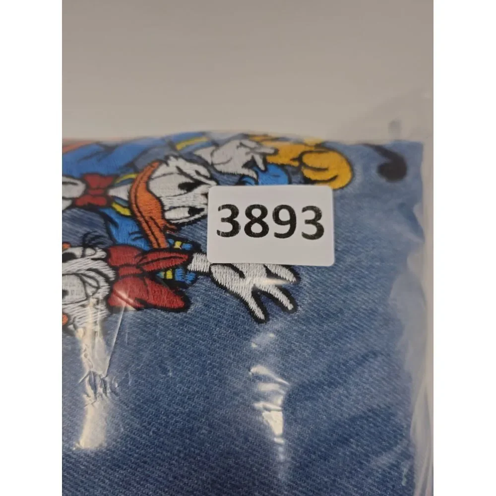 Disney Store VTG Denim Jean Jacket Blue Trucker Sz XL Mickey Friends Heavyweight - Picture 12 of 13